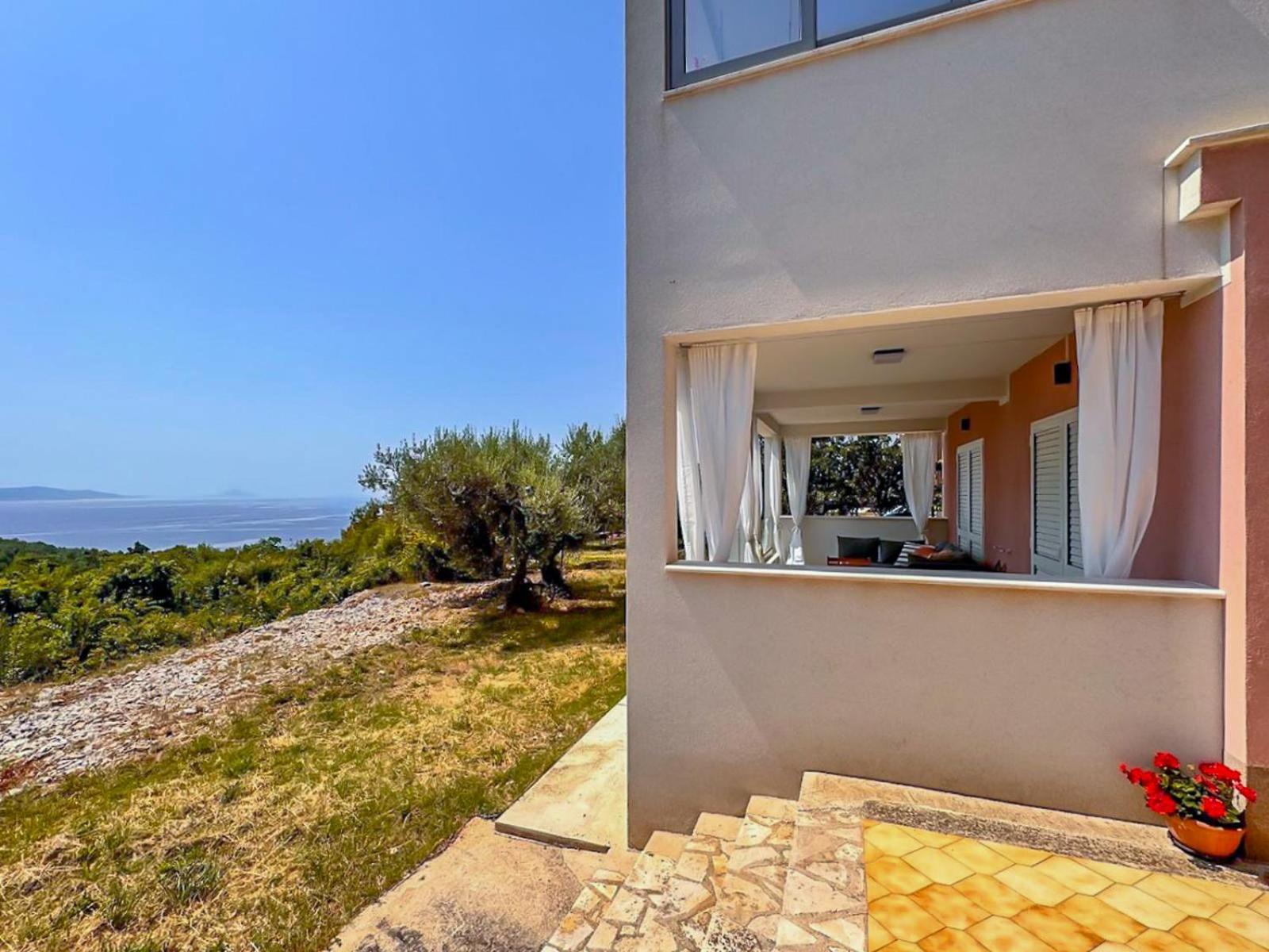 Studio Vesna With A Terrace And Sea View ラバック エクステリア 写真