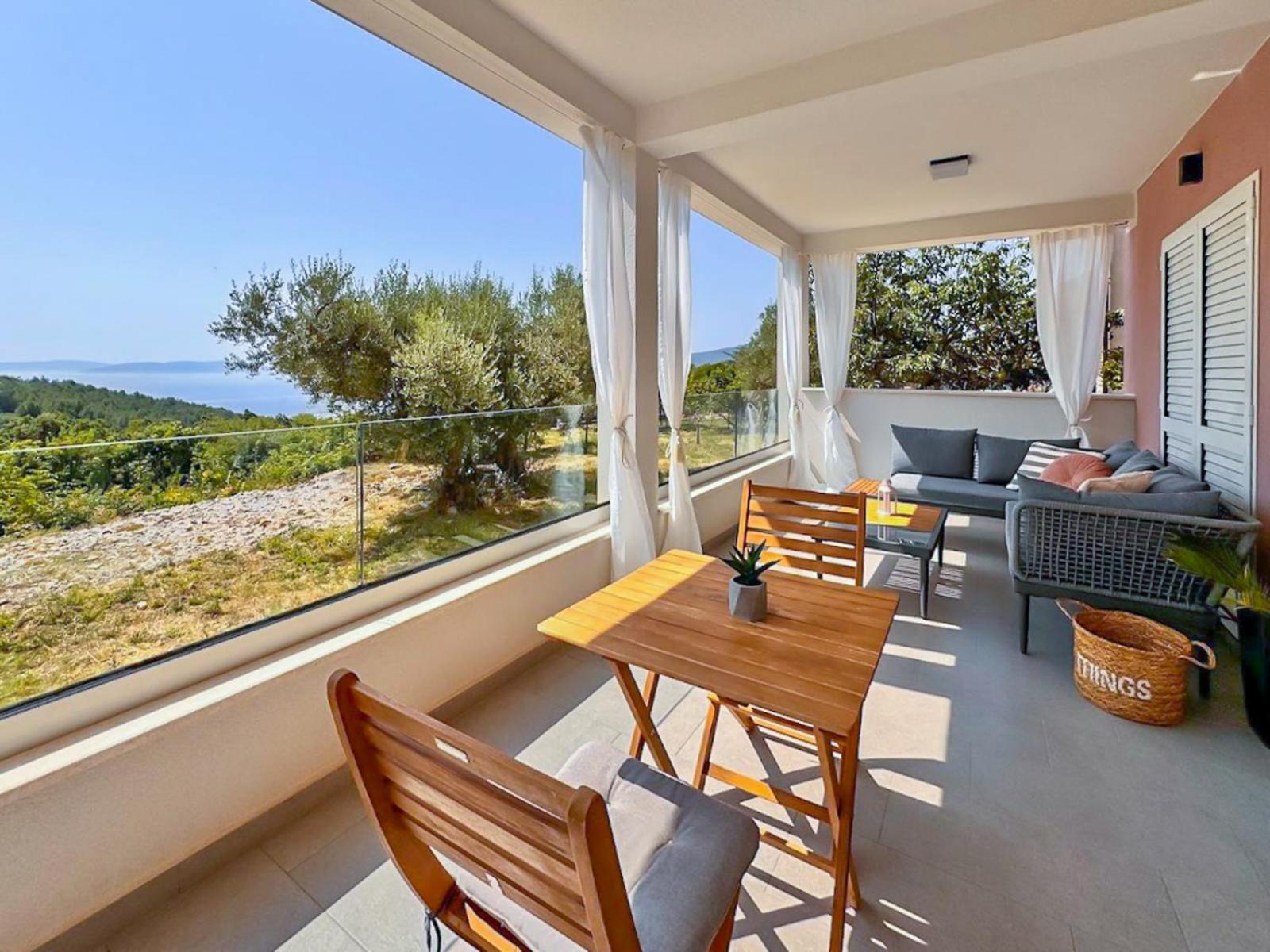 Studio Vesna With A Terrace And Sea View ラバック エクステリア 写真